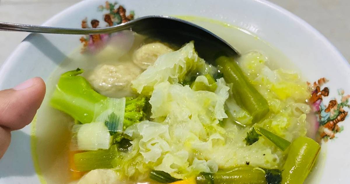 Resep Sop Bakso Jamur Putih Oleh Septiani Nur Khasanah Cookpad