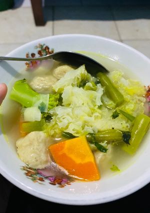 Foto resep Sop Bakso Jamur Putih