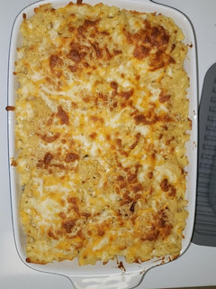 A picture of My macaroni and cheese.
