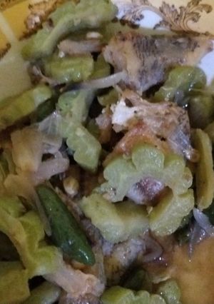Foto resep Pare ikan asin