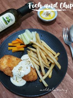 Foto resep Fish and Chip (Saus Cheese Yoghurt)