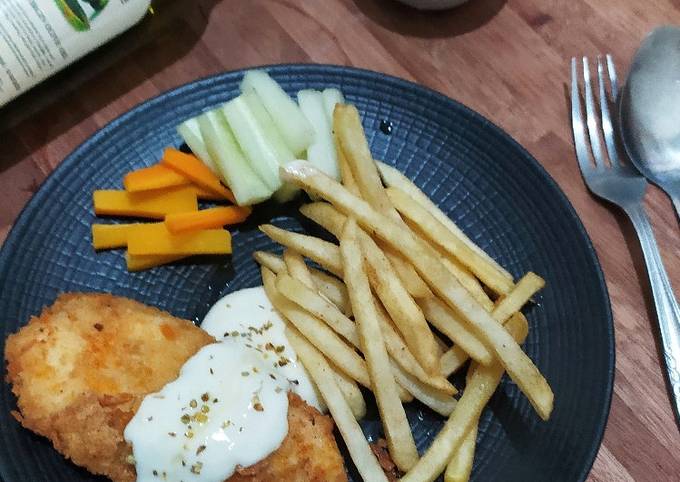 Fish and Chip (Saus Cheese Yoghurt)