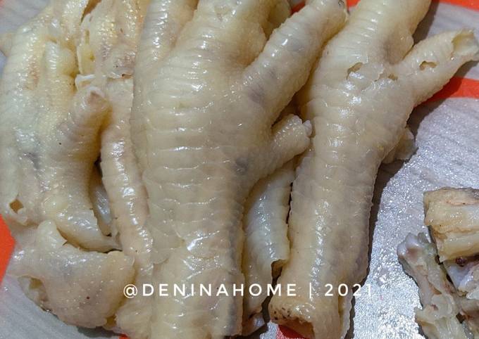 Resep Cara Mudah Mimisahkan Tulang Ceker Ayam Ceker Ayam Tanpa Tulang Oleh Denina Home Cookpad