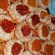Pepas de avena, membrillo, batata y dulce de leche