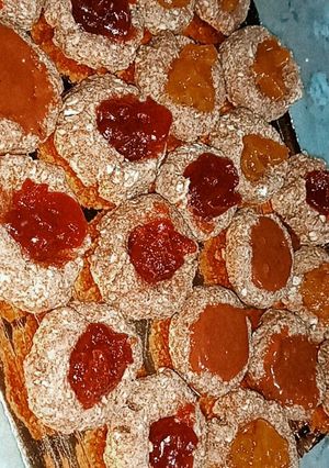 Una foto de Pepas de avena, membrillo, batata y dulce de leche