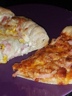 Pizza kenyérlångos tésztåval recept fotója