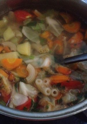 Foto resep Sop Sayur dan Makaroni Sederhana #SeninSemangat