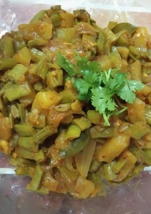 A picture of Guar ki sabzi.