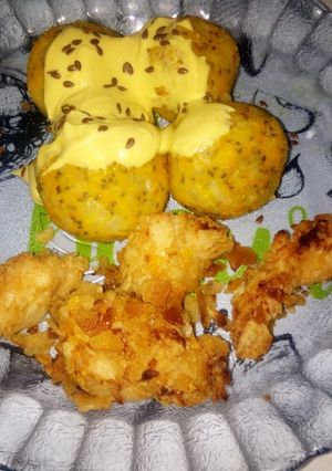 Una foto de Albóndigas de arroz y zanahoria