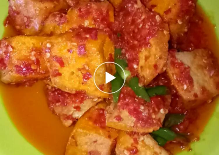 Tahu sambal cabe ijo