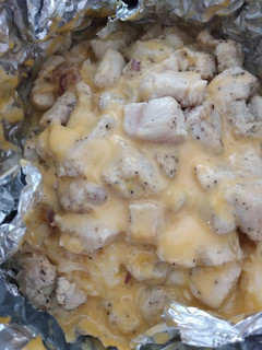 Foto resep Baked chicken rice with cheddar cheese, non msg