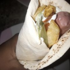 A picture of Chicken shawarma.