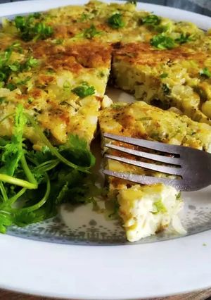 A picture of Spanish omelette.