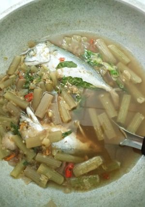รูปของ แกงสายบัวใส่ปลาทู