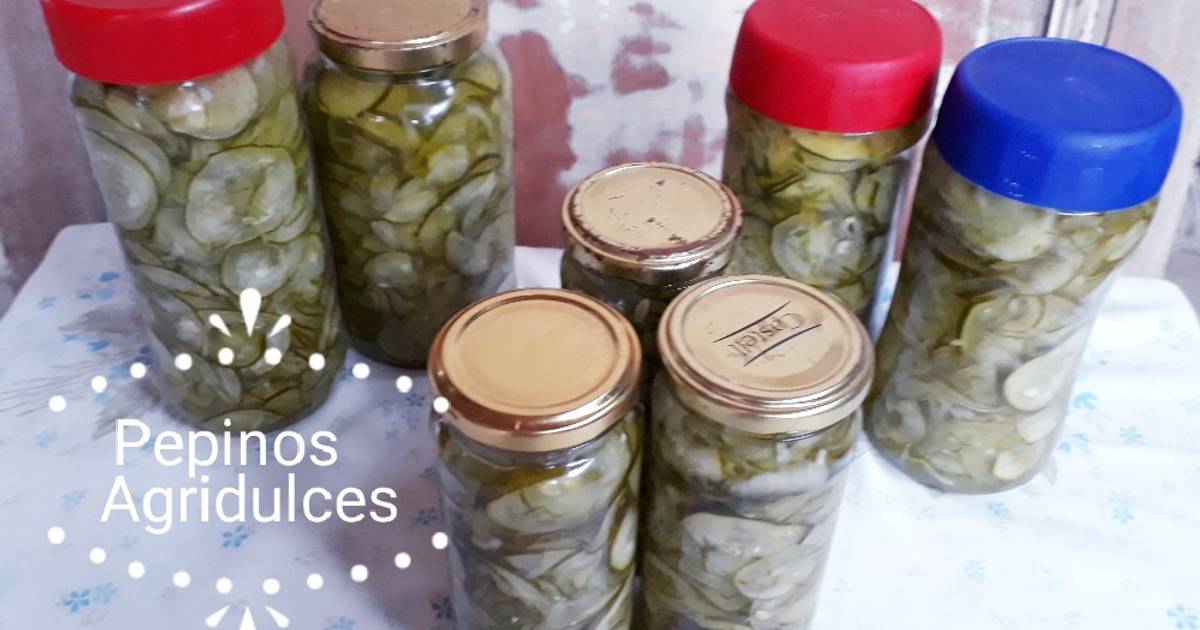 Pepinos Agridulces o pepinos al vinagre Receta de gabiurrere- Cookpad