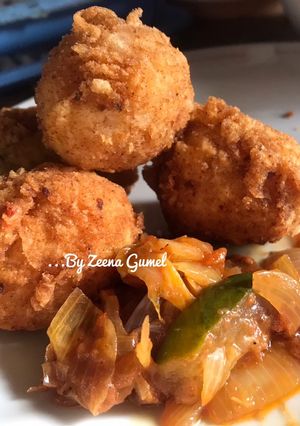 A picture of Yam Balls.