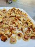 Feuilleté saucisse à la moutarde