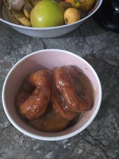Una foto de Picarones Joha con almíbar de naranja... 😋