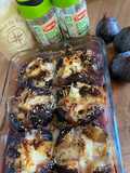 Figues rôties au chèvre et miel de lavande
