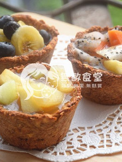 無奶無蛋無麵粉燕麥水果塔 的食譜成品照片