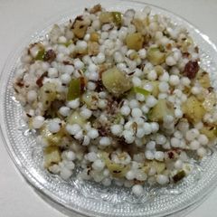 A picture of Sago / Sabudana upma (khichdi).
