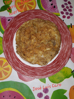 Una foto de Tortilla de aloe vera con finas hierbas