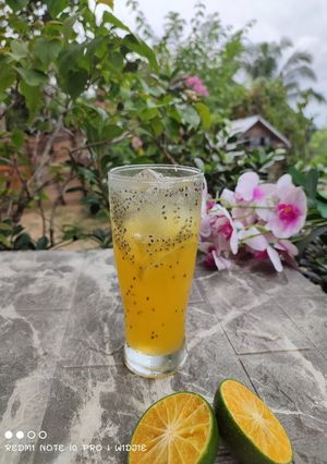 Foto resep Es Jeruk Selasih