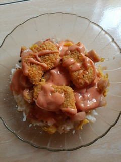 Foto resep Nasi Mentai Nugget Sederhana