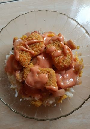 Foto resep Nasi Mentai Nugget Sederhana