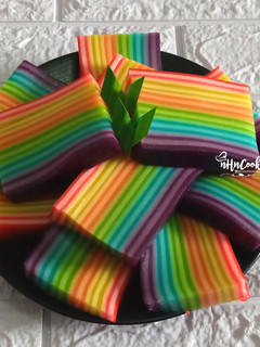 Foto resep Kue Lapis Rainbow / Lapis pepe