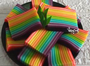 Foto resep Kue Lapis Rainbow / Lapis pepe