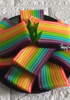 Foto resep Kue Lapis Rainbow / Lapis pepe