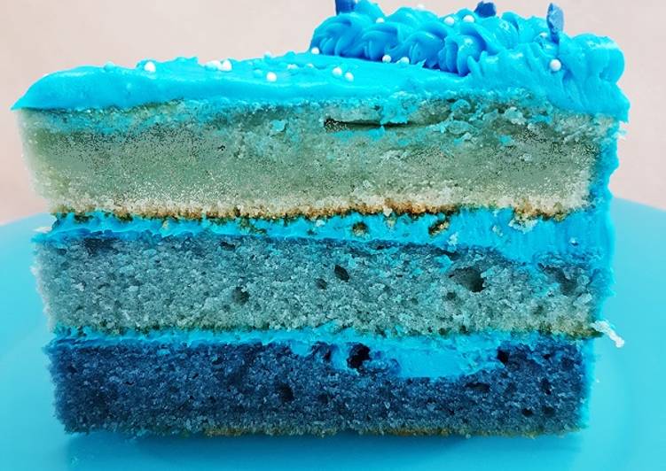 Recette De Blue Ombre Cake