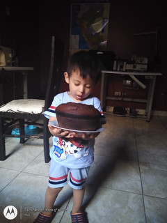 Una foto de Keke de chocolate