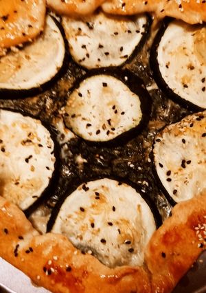 Una foto de Tarta de acelga y zapallito Italiano