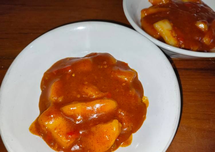 49. Tteobboki (toppoki) Saus Gochujang Ala Drakor