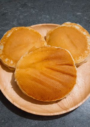 Hình của món Bánh rán nhân đậu đỏ.