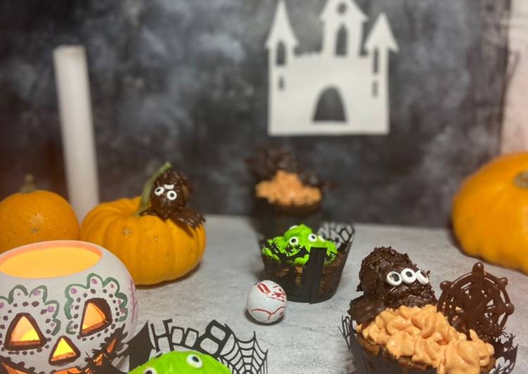 La façon simple de faire des recettes Cupcakes monstrueux 🎃💀 à la maison