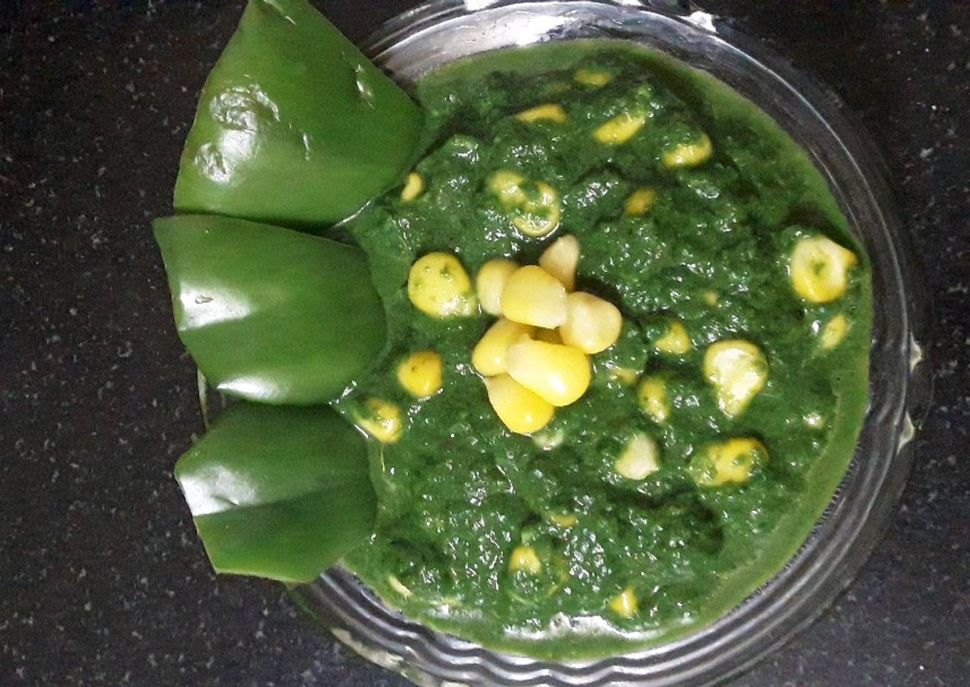Palak corn sabzi