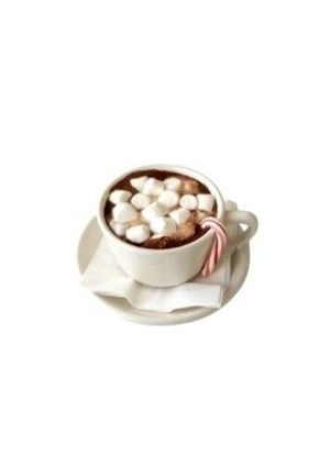 A picture of Candy cane hot coco.