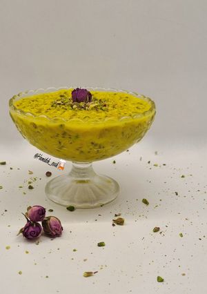 عکسی از دستور اوتمیل پسته و زعفران🥃