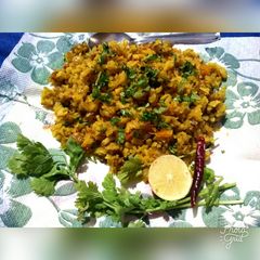 A picture of Kanda poha.