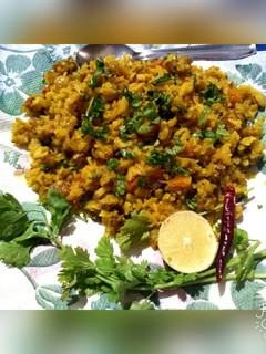 A picture of Kanda poha.