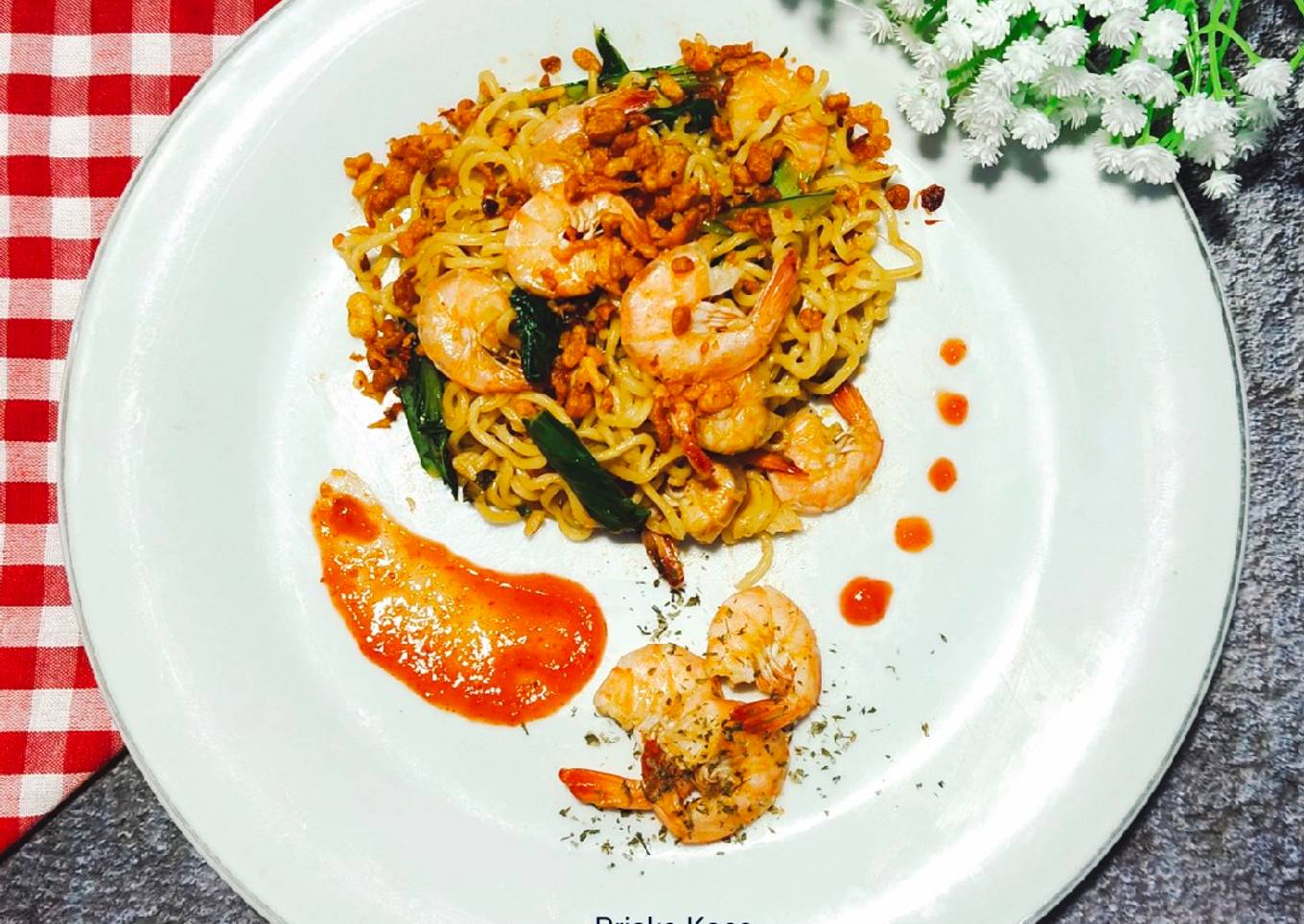 Mie Goreng Udang Pedas