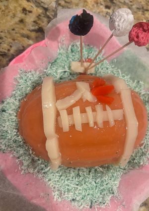 A picture of Jelly Football 🏈🏉.