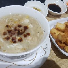 A picture of Chicken Corn soup.