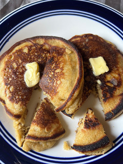 A picture of PLANTAIN pancakes 🥞.