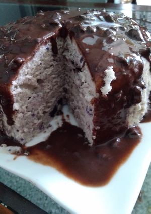 Foto resep Bolu Kukus Ubi Ungu Saus Coklat