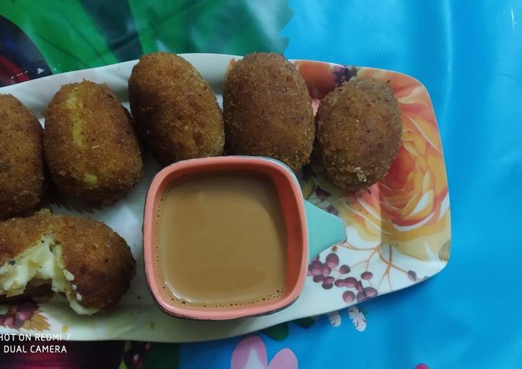 Recipe of Ultimate Title-cheese potato pakora