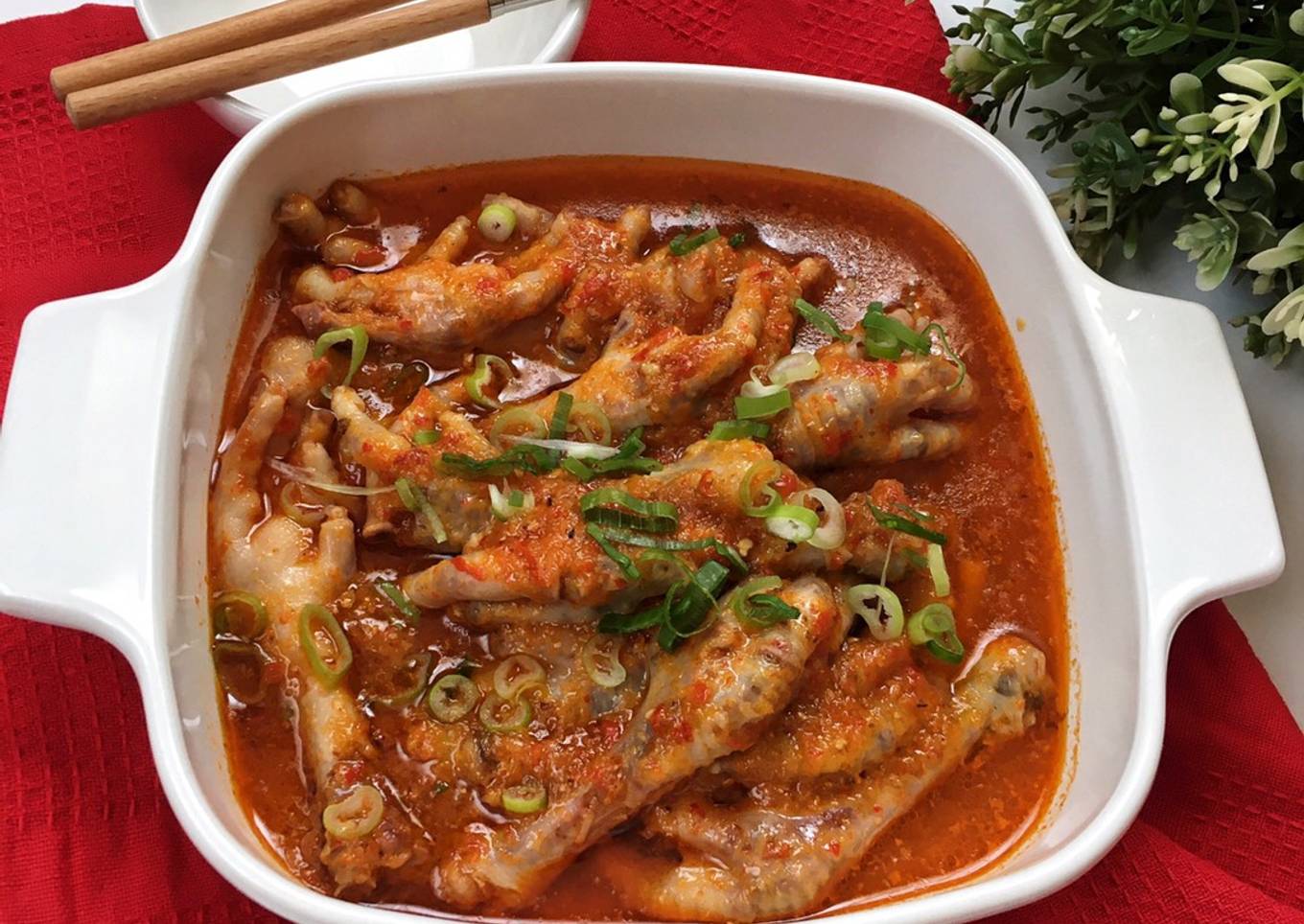 Ceker bumbu semblak mercon